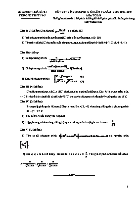 Đề thi thử học sinh giỏi lần 12 năm học 2013-2014 môn Toán - Trường THPT 19-5